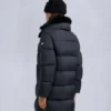Belle Dune Long Shearling Trim Puffer