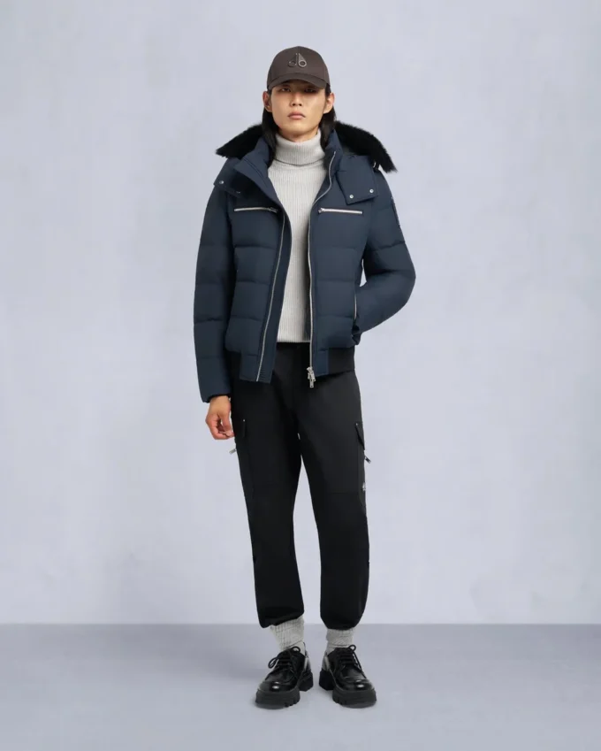 Bomberjacke mit Cloud-Shearling-Besatz