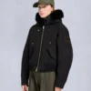 Bomberjacke mit Gold Series Logan-Lammfellbesatz