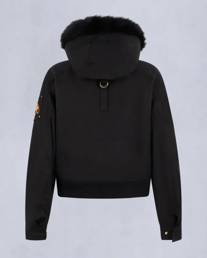 Bomberjacke mit Gold Series Logan-Lammfellbesatz