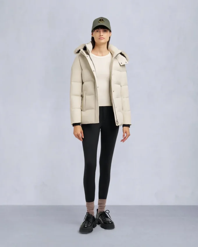 Cloud Shearling Trim 3Q Jacke