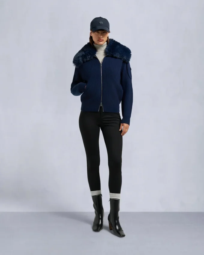 Corina Sweater mit durchgehendem Reißverschluss