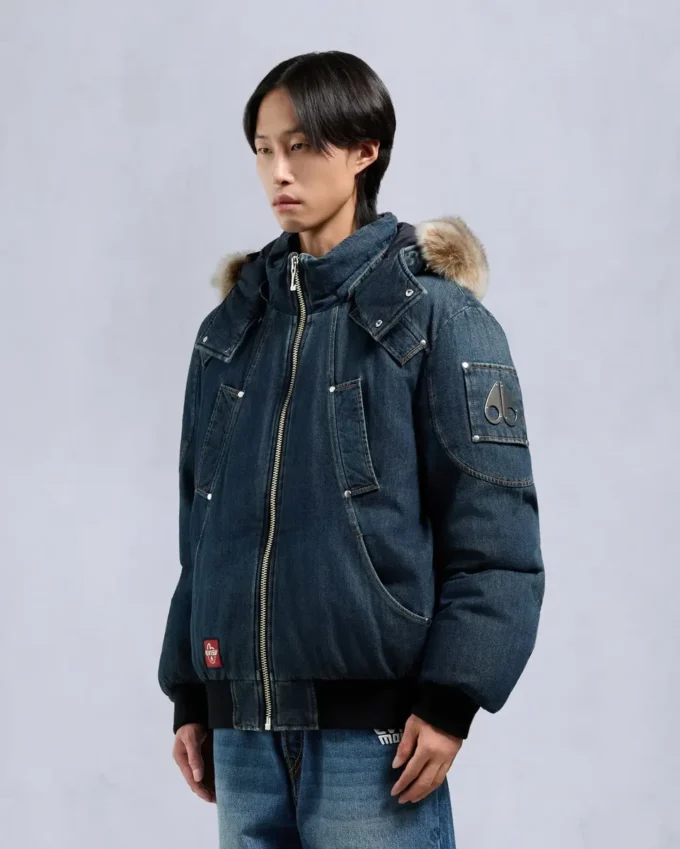 Evisu X Moose Denim Ballistic Bomberjacke