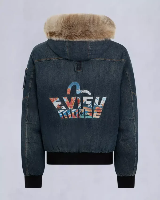 Evisu X Moose Denim Ballistic Bomberjacke