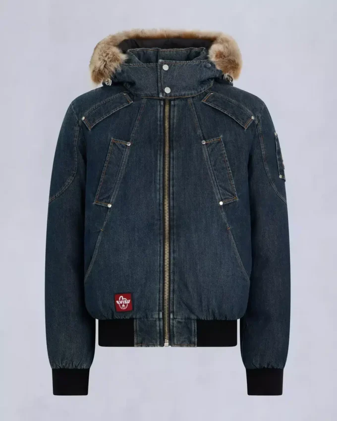 Evisu X Moose Denim Ballistic Bomberjacke