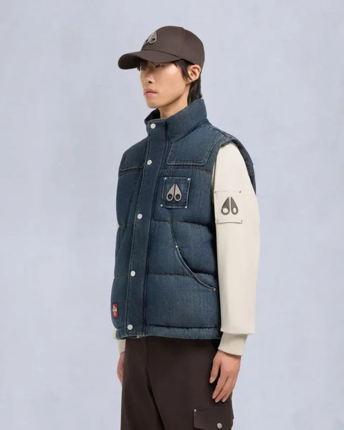 Evisu X Moose Denim Everest Puffer Weste