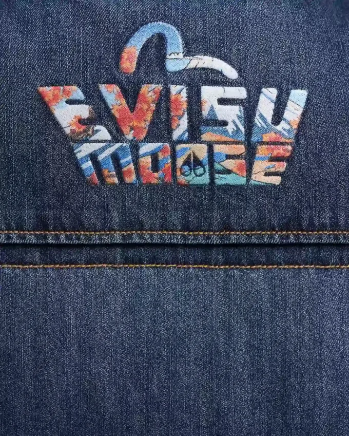 Evisu X Moose Denim Everest Puffer Weste