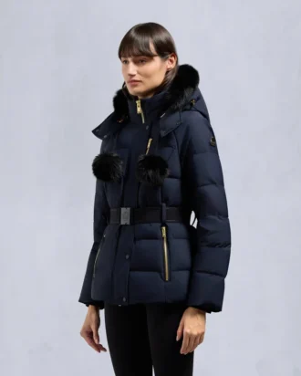 Gold Series Nyluxe Cambria Shearling Trim Jacke