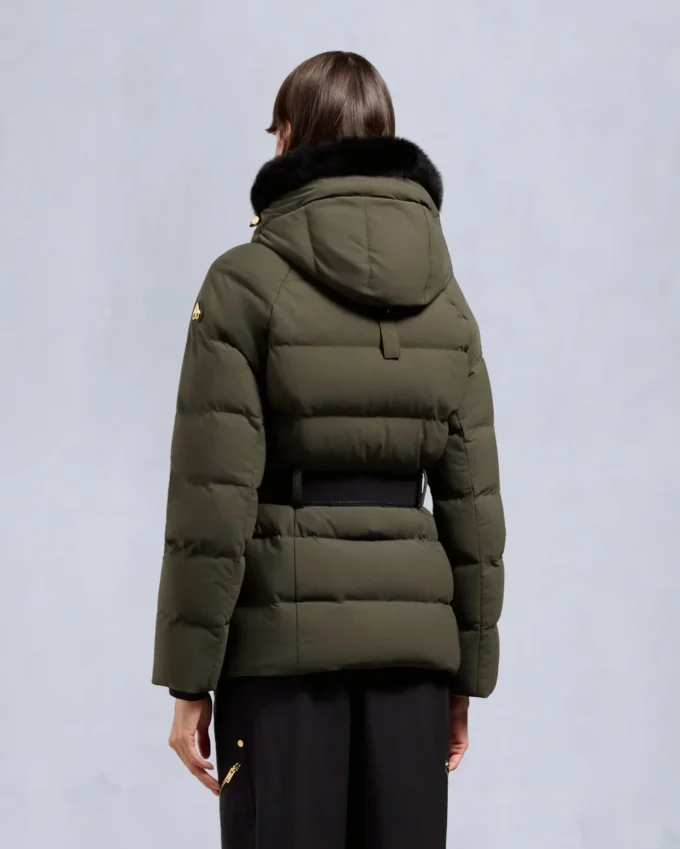 Gold Series Nyluxe Cambria Shearling Trim Jacke