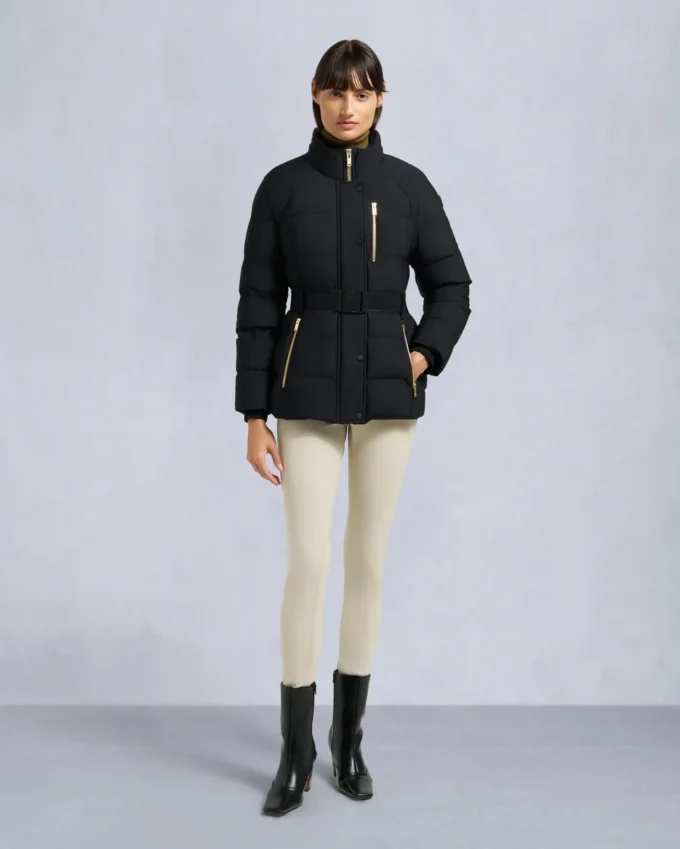 Gold Series Nyluxe Cambria Shearling Trim Jacke