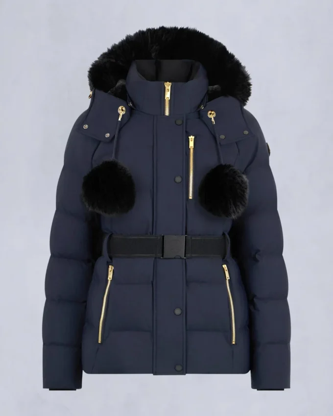 Gold Series Nyluxe Cambria Shearling Trim Jacke