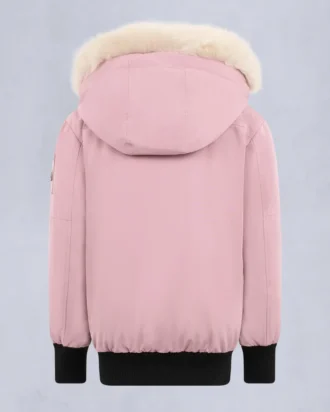 Kinder Unisex Original Bomberjacke mit Lammfellbesatz