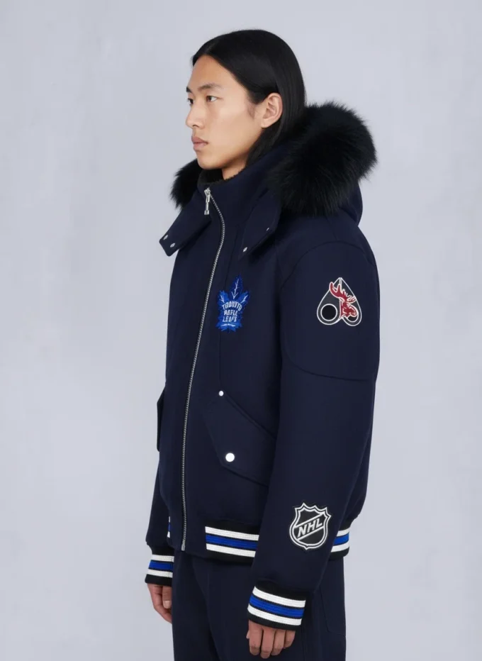 Nhl X Moose Knuckles Maple Leafs Bomberjacke