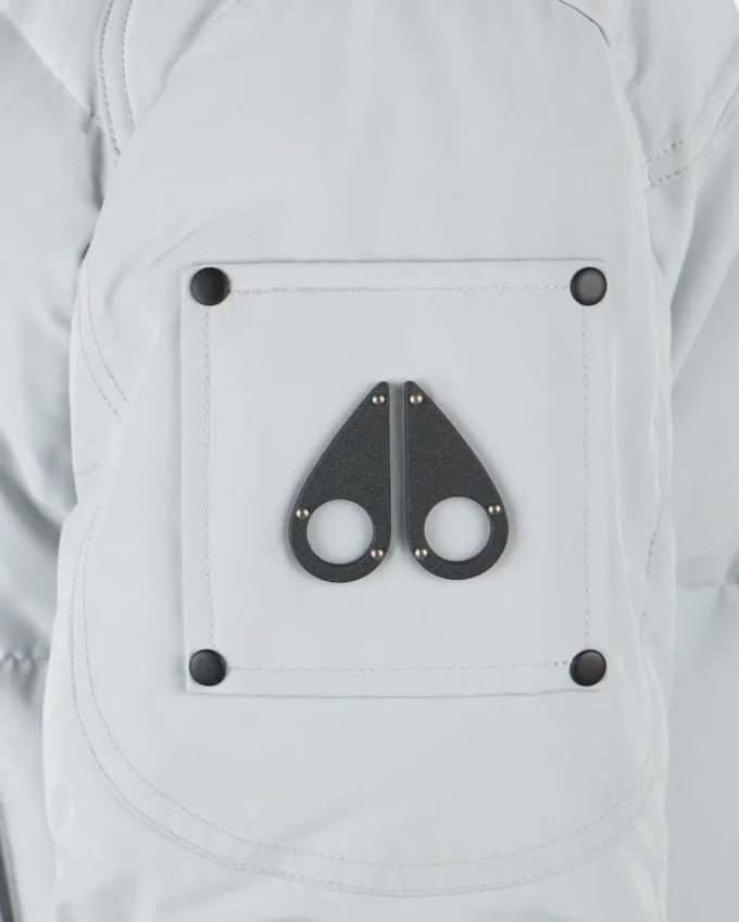 Onyx Anguille Shearling Trim Jacke