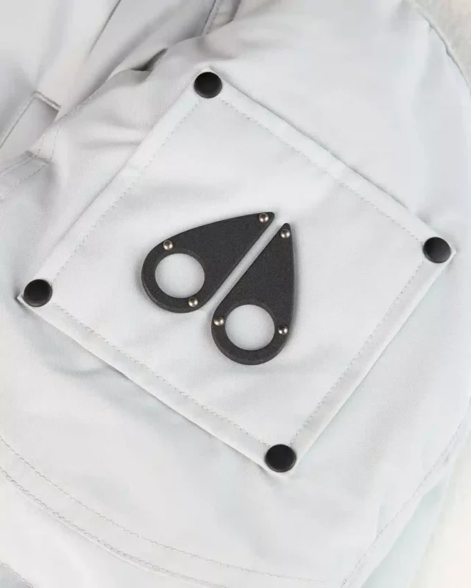 Onyx Anguille Shearling Trim Jacke