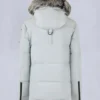 Onyx Anguille Shearling Trim Jacke