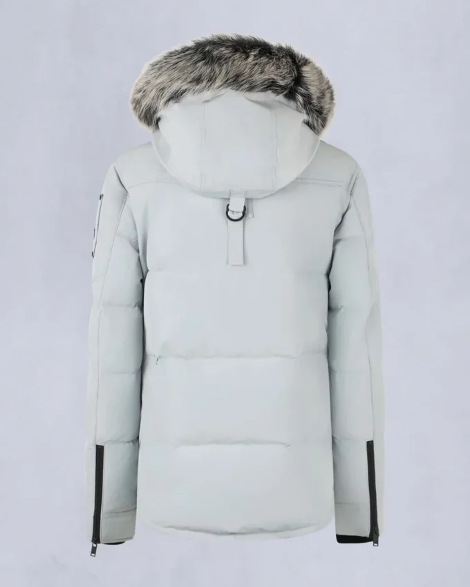 Onyx Anguille Shearling Trim Jacke