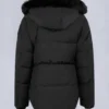 Onyx Anguille Shearling Trim Jacke