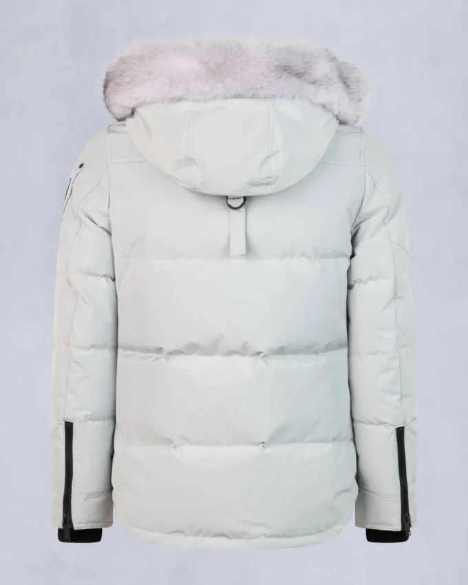 Onyx Anguille Shearling Trim Jacke