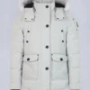Onyx Anguille Shearling Trim Jacke