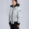 Onyx Ladriere Bomberjacke mit Lammfellbesatz