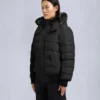 Onyx Ladriere Bomberjacke mit Lammfellbesatz