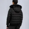 Onyx Ladriere Bomberjacke mit Lammfellbesatz
