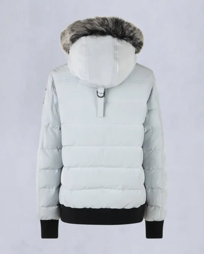 Onyx Ladriere Bomberjacke mit Lammfellbesatz