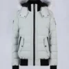 Onyx Ladriere Shearling-Bomberjacke