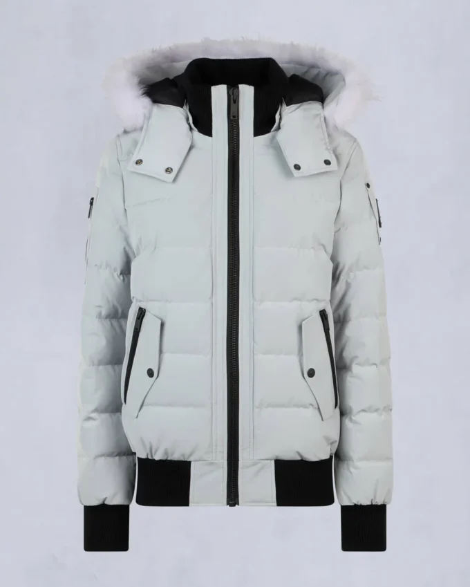 Onyx Ladriere Shearling-Bomberjacke