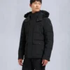 Onyx Round Island Jacke mit Lammfellbesatz