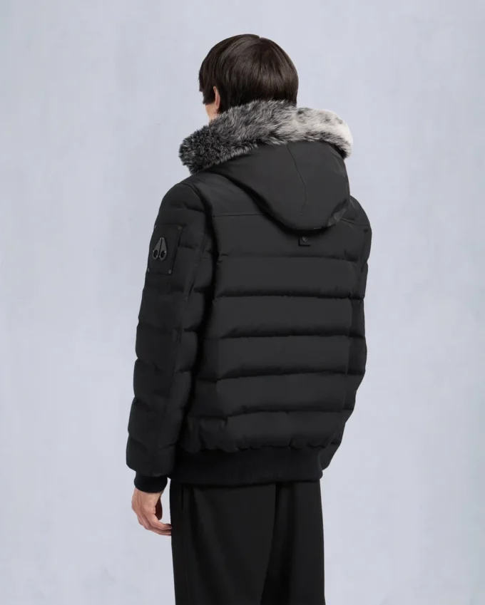 Onyx Scotchtown Bomberjacke mit Lammfellbesatz