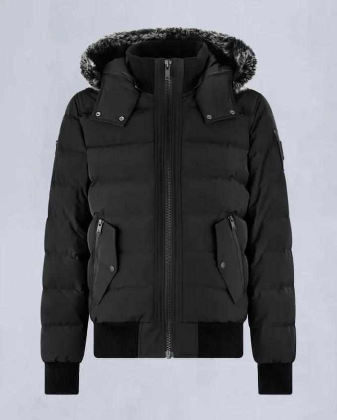 Onyx Scotchtown Bomberjacke mit Lammfellbesatz