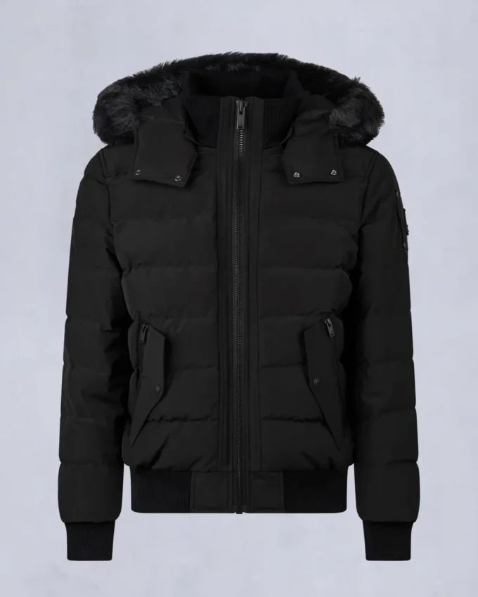 Onyx Scotchtown Bomberjacke mit Lammfellbesatz