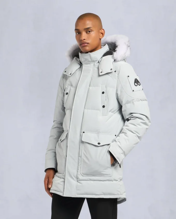 Onyx Shearling Trim Big Ridge Parka
