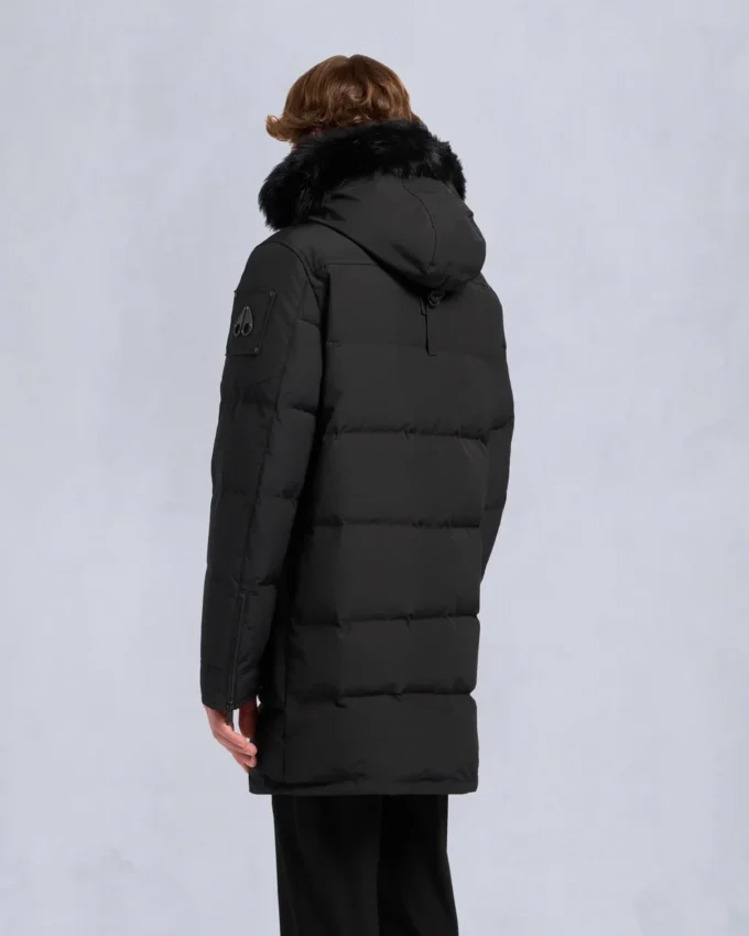 Onyx Shearling Trim Big Ridge Parka