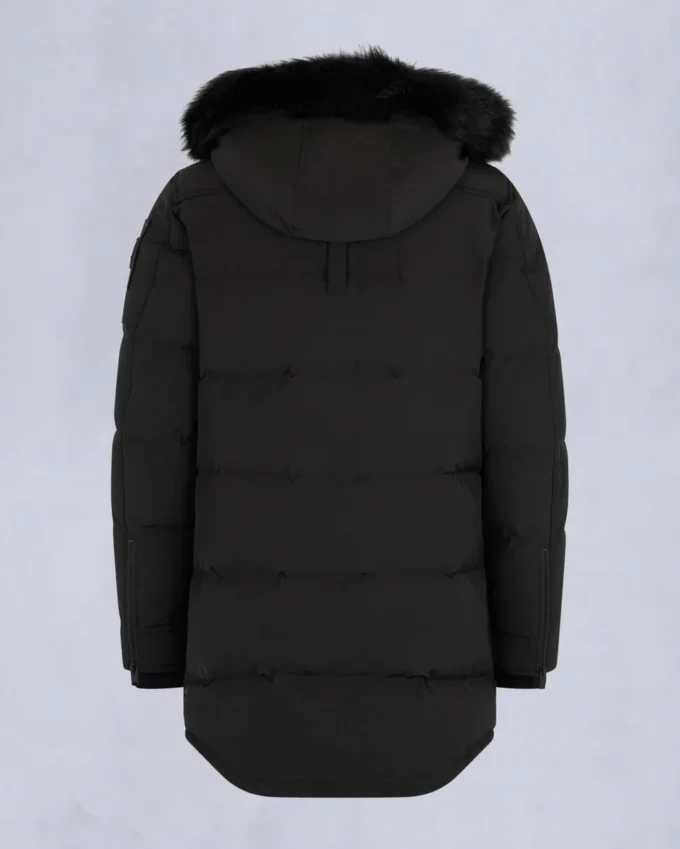 Onyx Shearling Trim Big Ridge Parka