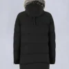 Onyx Shearling Trim Big Ridge Parka
