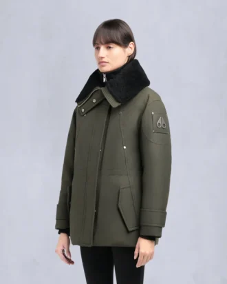 Original Aurora Shearling Trim Jacke