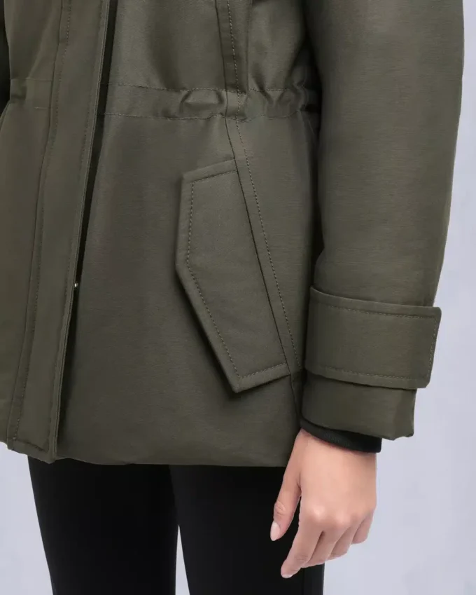 Original Aurora Shearling Trim Jacke