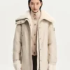 Original Aurora Shearling Trim Jacke