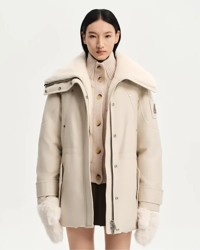Original Aurora Shearling Trim Jacke
