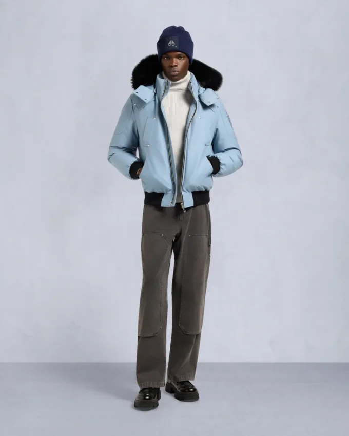 Original Ballistic Bomberjacke mit Lammfellbesatz