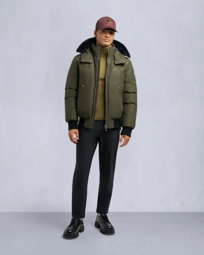 Original Ballistic Bomberjacke mit Lammfellbesatz