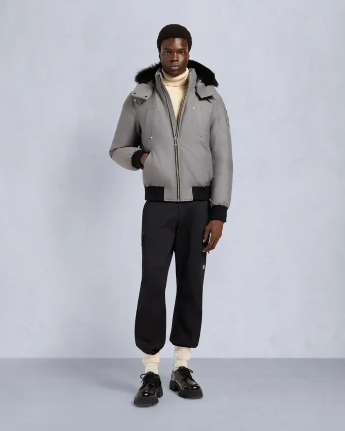 Original Ballistic Bomberjacke mit Lammfellbesatz