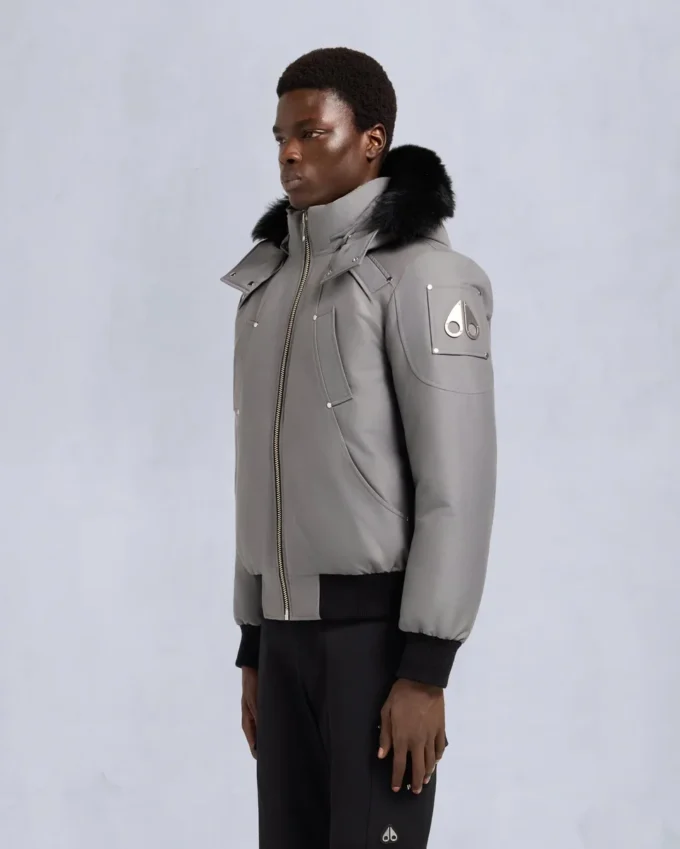 Original Ballistic Bomberjacke mit Lammfellbesatz