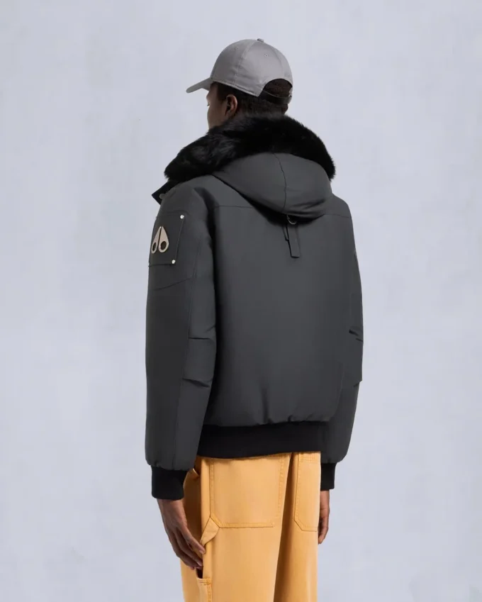 Original Ballistic Bomberjacke mit Lammfellbesatz