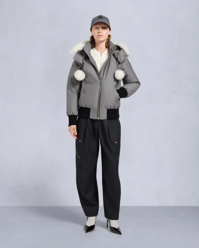 Original Debbie Bomberjacke mit Lammfellbesatz