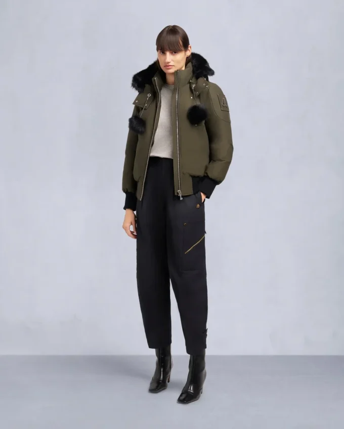 Original Debbie Bomberjacke mit Lammfellbesatz