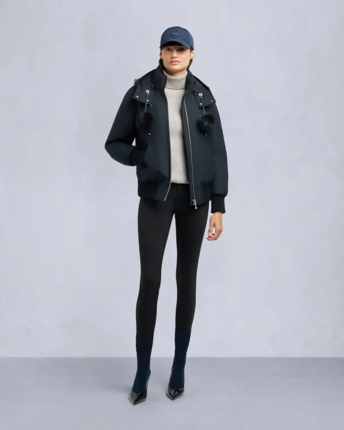 Original Debbie Bomberjacke mit Lammfellbesatz